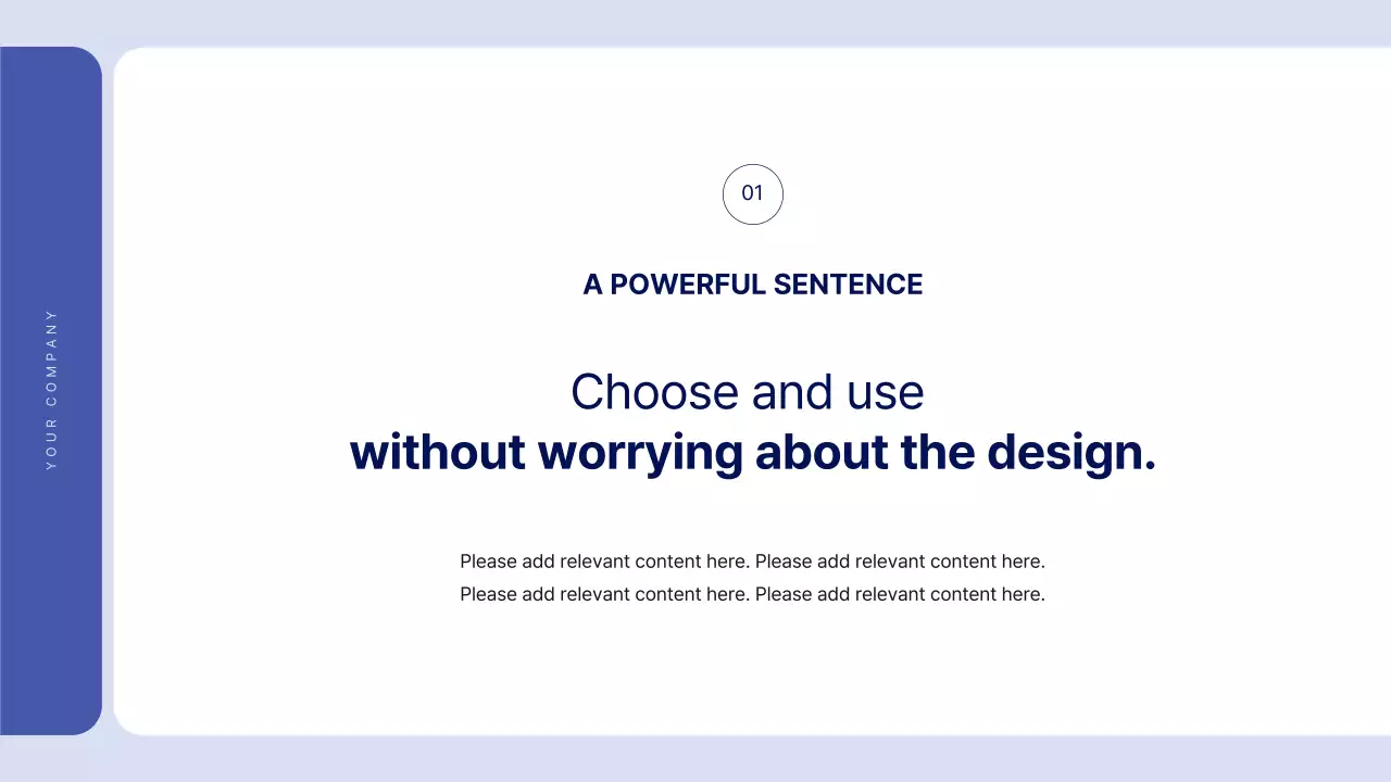 Một báo cáo giàu văn bản đơn giản có màu xanh lam 