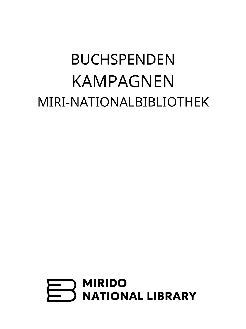 Ein einfaches Konzept für eine Nationalbibliothek mit einem Bibliotheksbuch-Logo