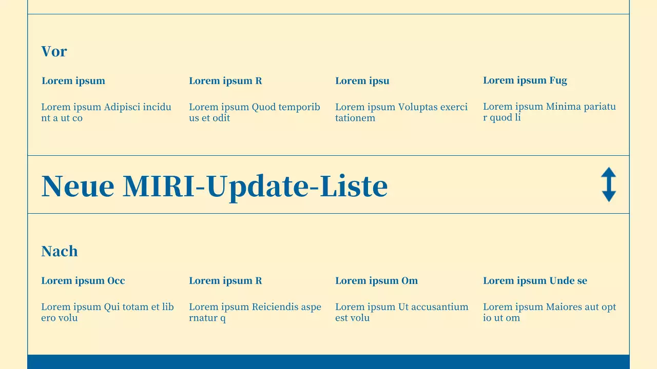 Minimalistischer Newsletter für Unternehmensdienstleistungen in Beige und Blau