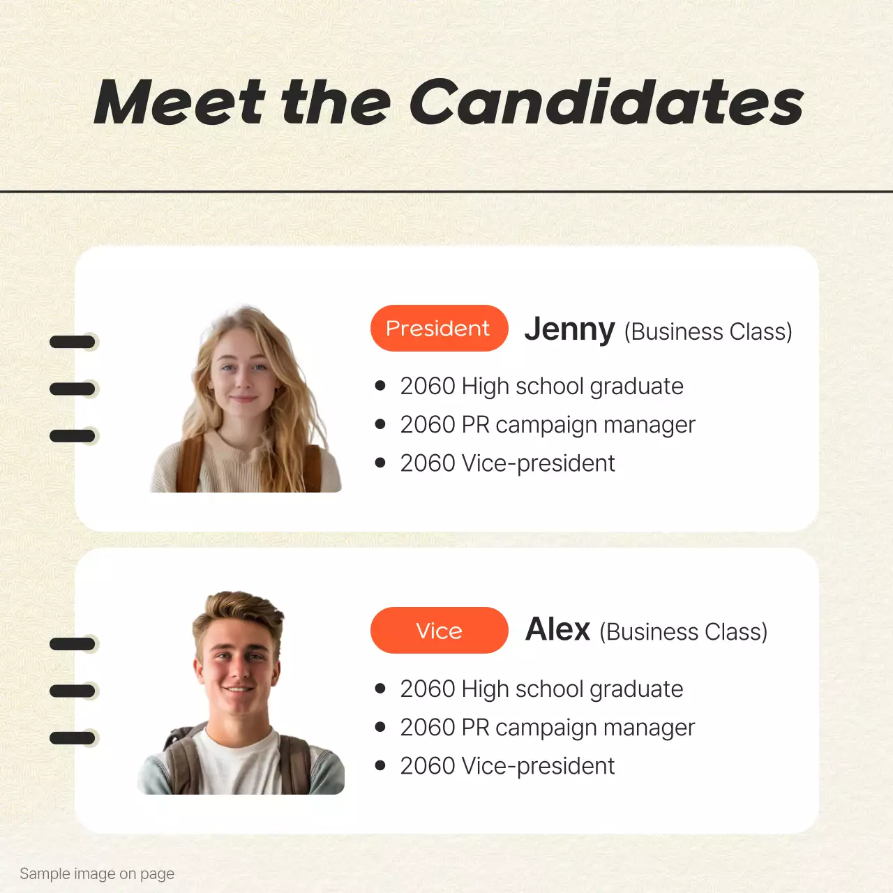 Undangan Pemilihan Sekolah Modern Berwarna-warni di Instagram Carousel