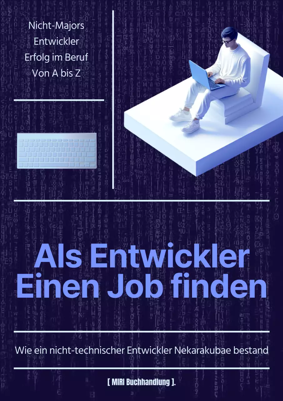 Cyber's navy and blue developer Anschreiben zur Jobvorbereitung