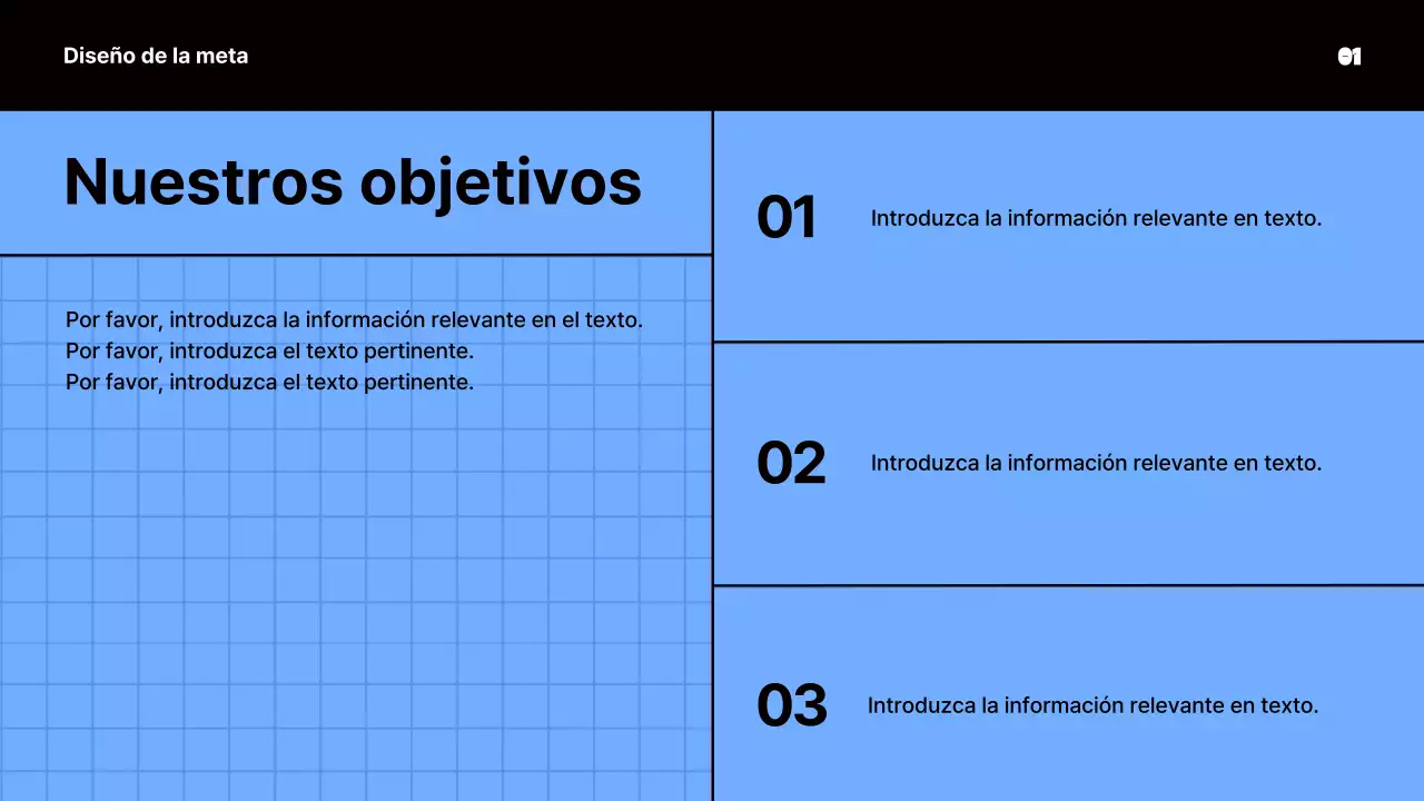 Material de reunión kitsch en azul