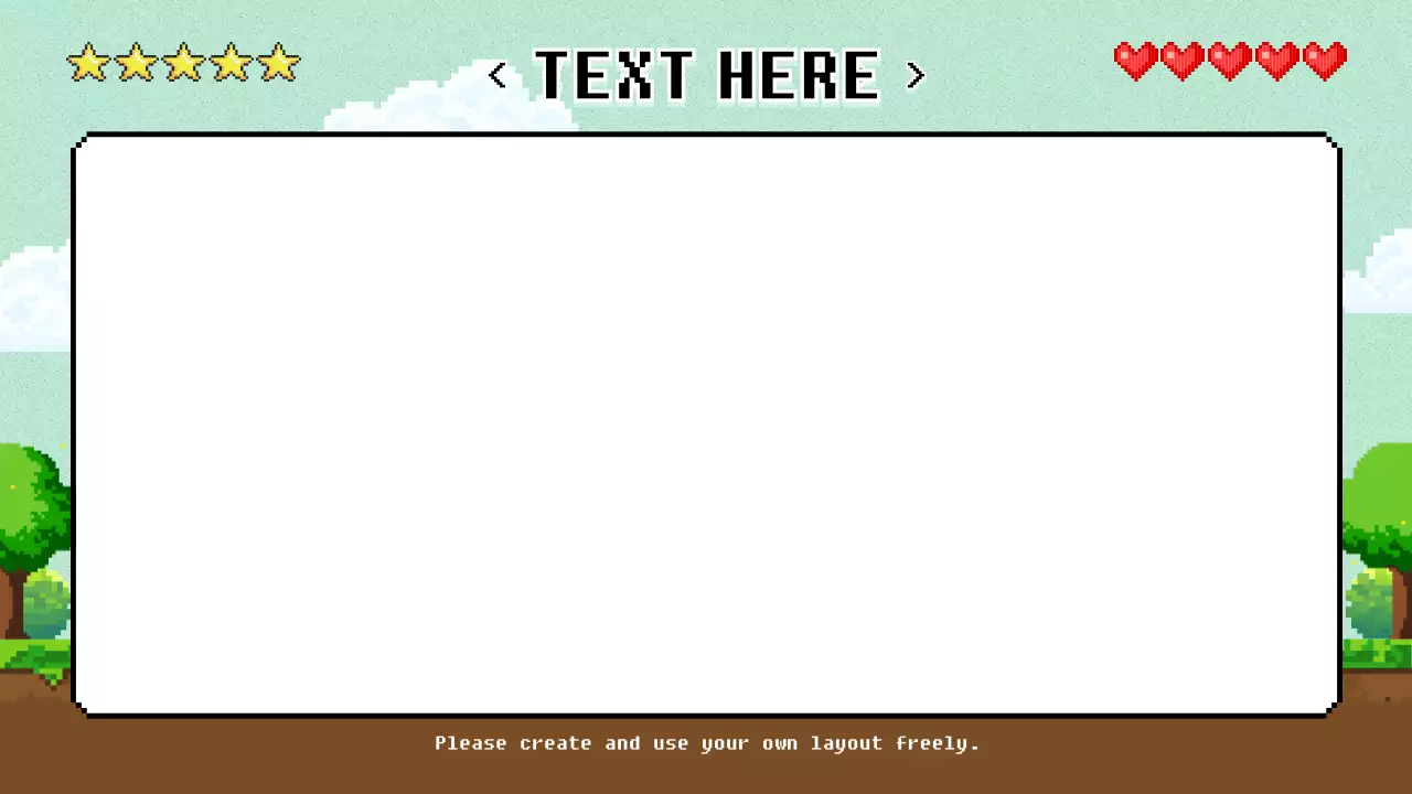 빨강과 하늘색의 레트로한 배경만 제공하는 소개서