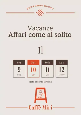 Un semplice annuncio commerciale grigio per le vacanze