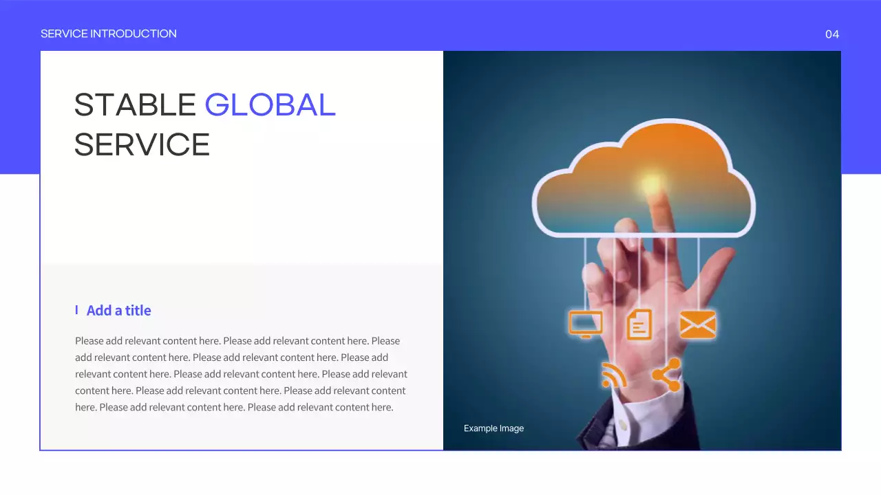 Blue Modern Service Presentation