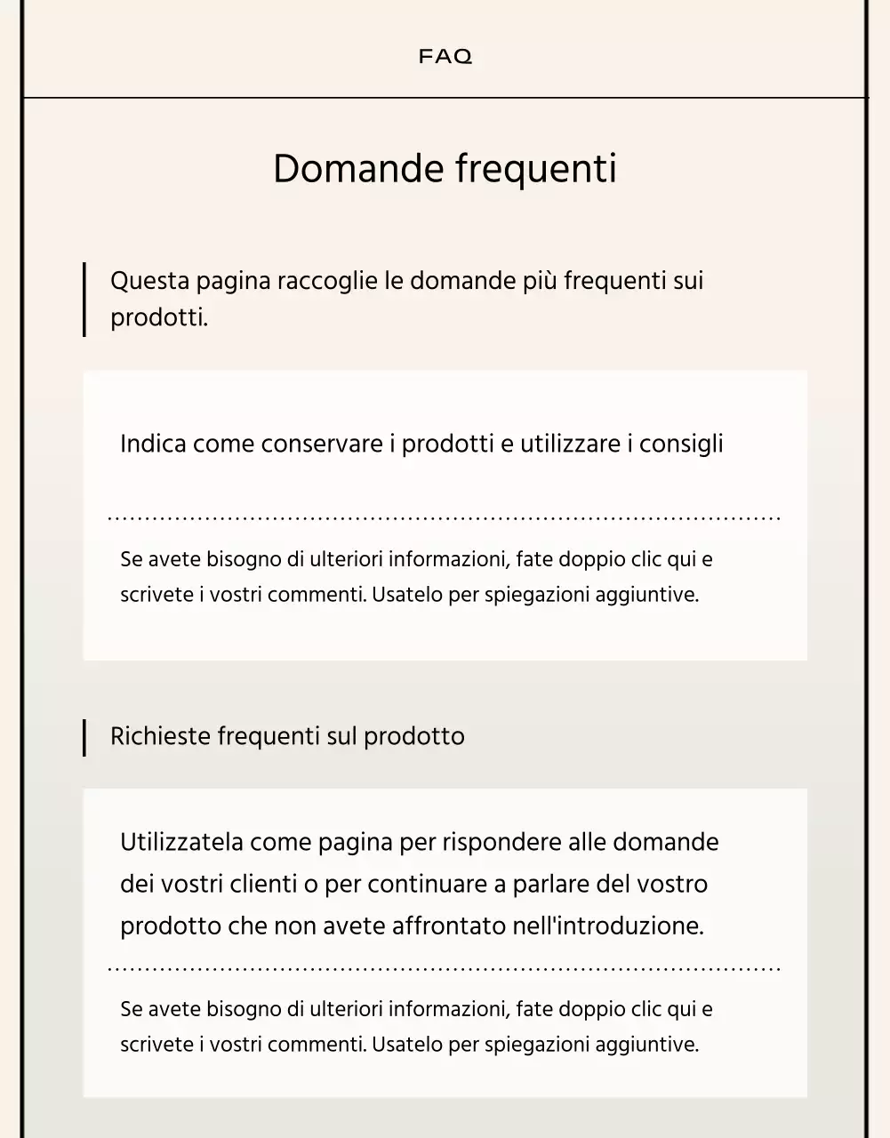 Stile essenziale in nero e beige Marchio commerciale