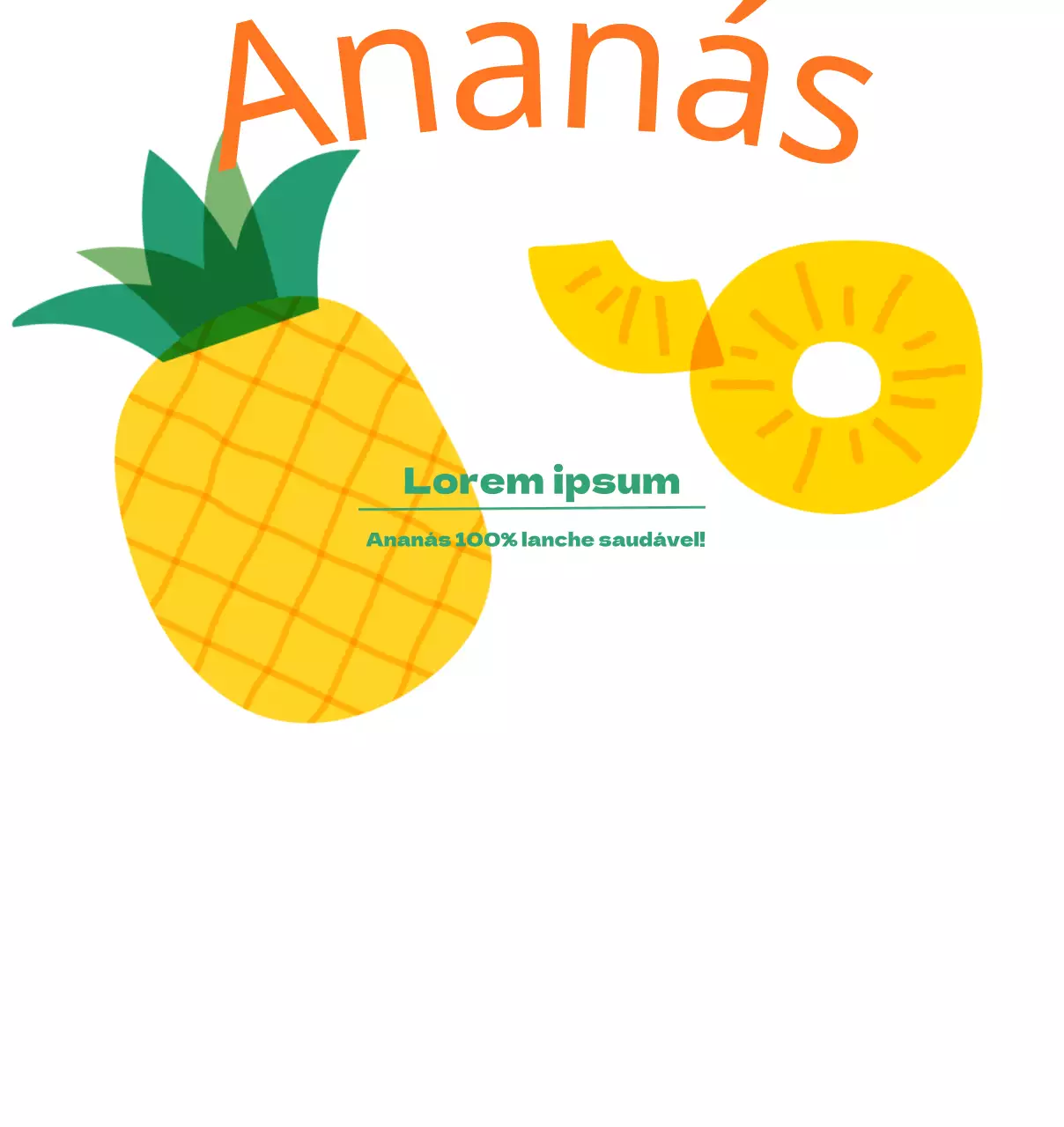Ilustração de frutos secos em cores primárias