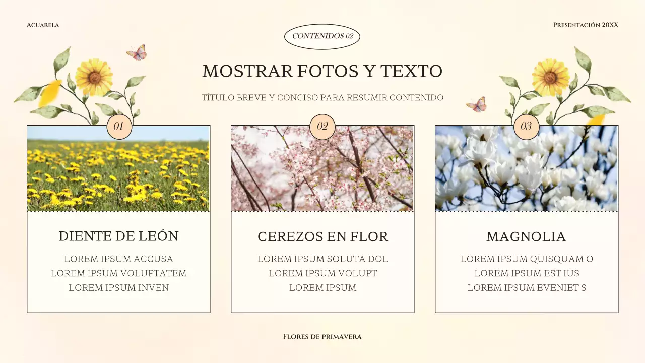 Clásica presentación floral primaveral en amarillo y verde