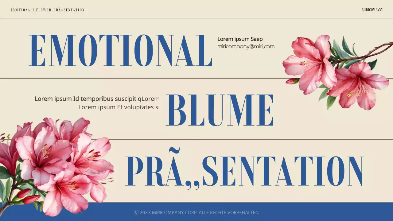 Einfache und sentimentale Frühlingsblumenpräsentation in Blau und Elfenbein