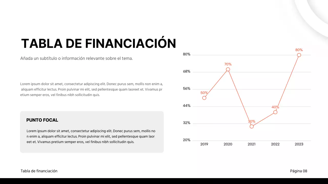 Material clásico para informes comerciales en negro y rojo