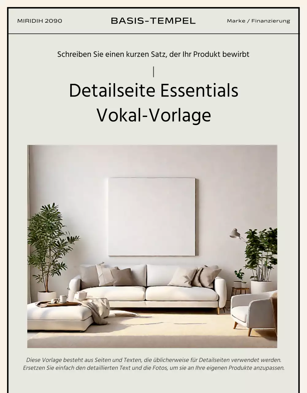 Basic-Style in Schwarz und Beige Markenzeichen des Handels