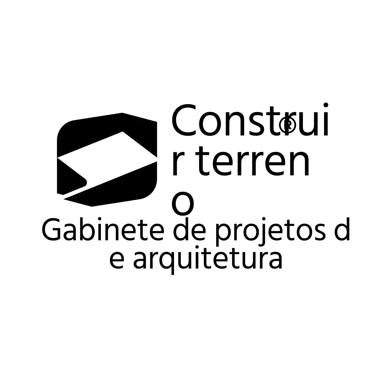 Layout comercial com um logótipo empresarial simples