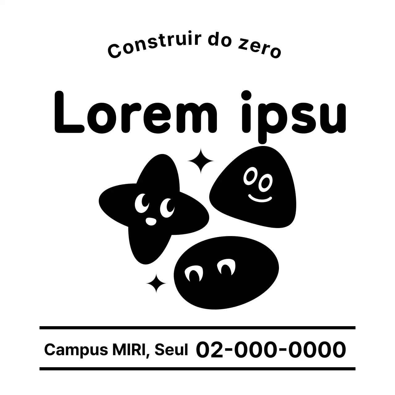 Desenho de escola de matemática com formas engraçadas
