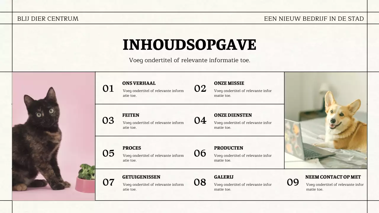 Eenvoudig zakelijk materiaal in krantenthema in zwart en roze
