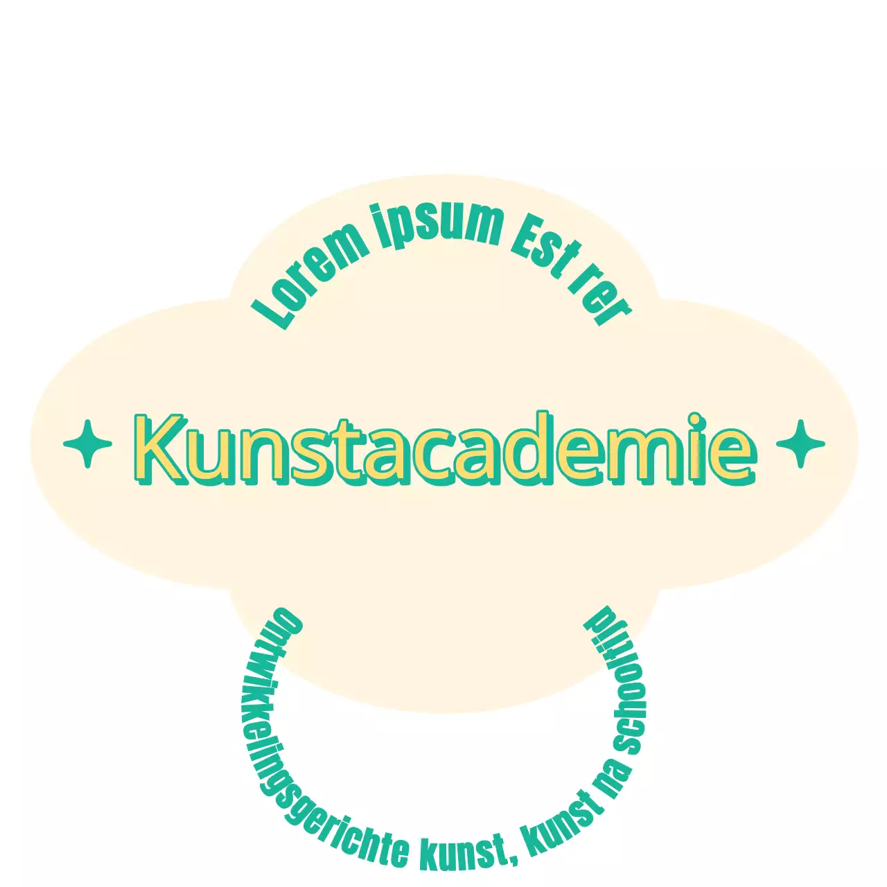 Lagere kunstschool in geel
