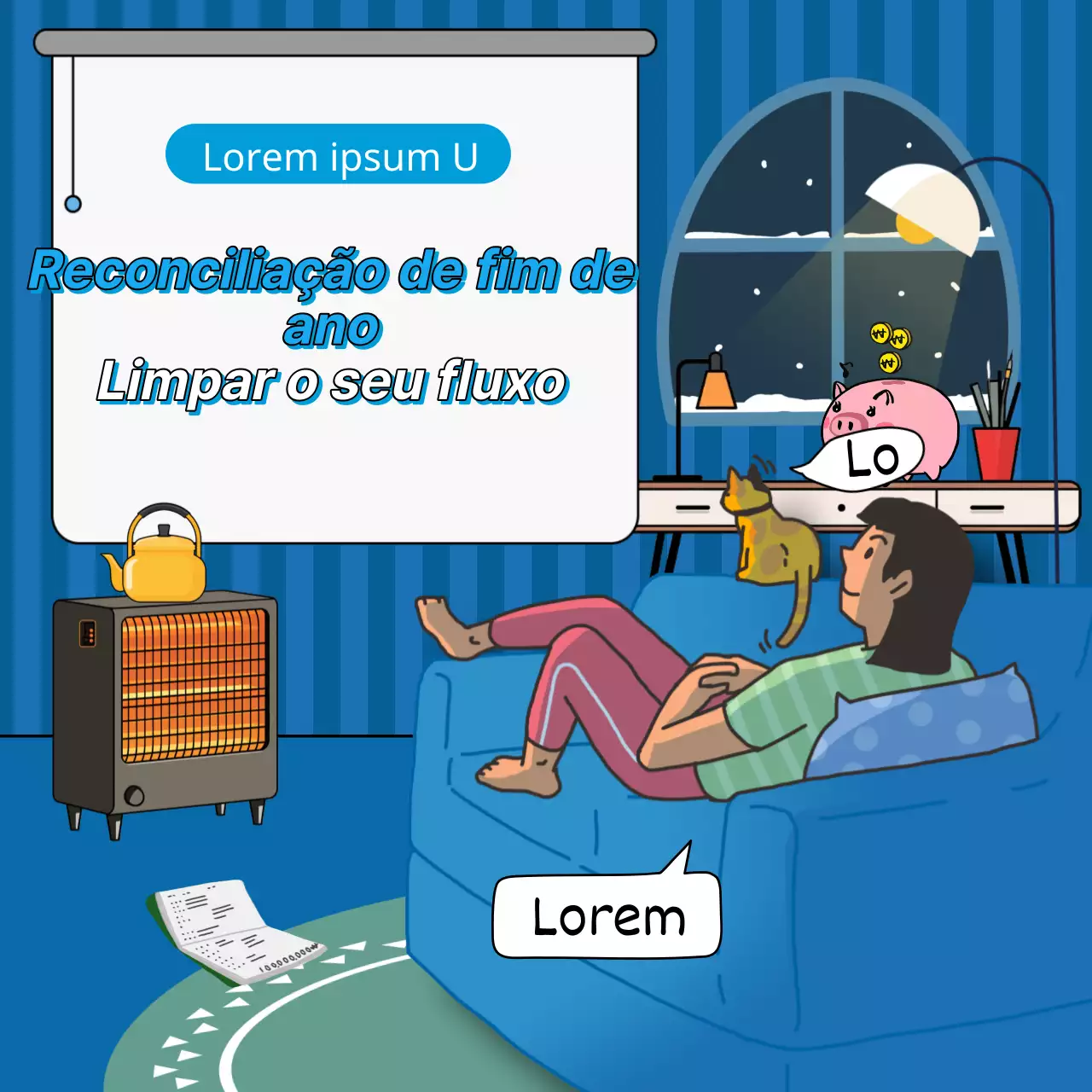 A contabilidade azul-marinho e branca em poucas palavras