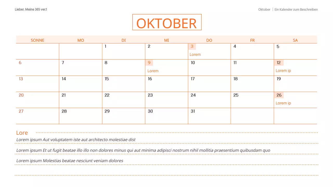 Ein trendiger GoodNote-Kalender in Weiß und Grau