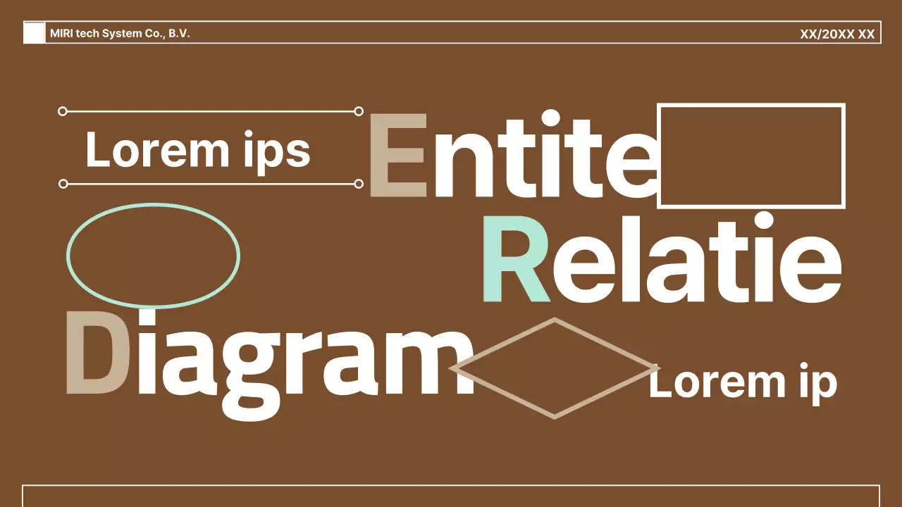 Een handleiding voor eenvoudige diagrammen op een bruine achtergrond