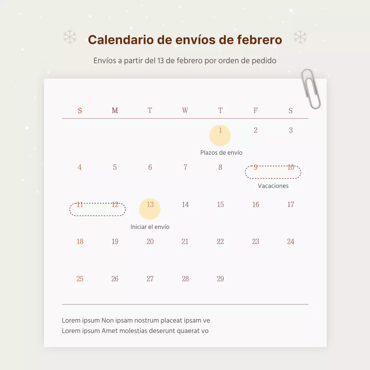 Anuncio de un sencillo set de regalo navideño hanwa en beige y marrón