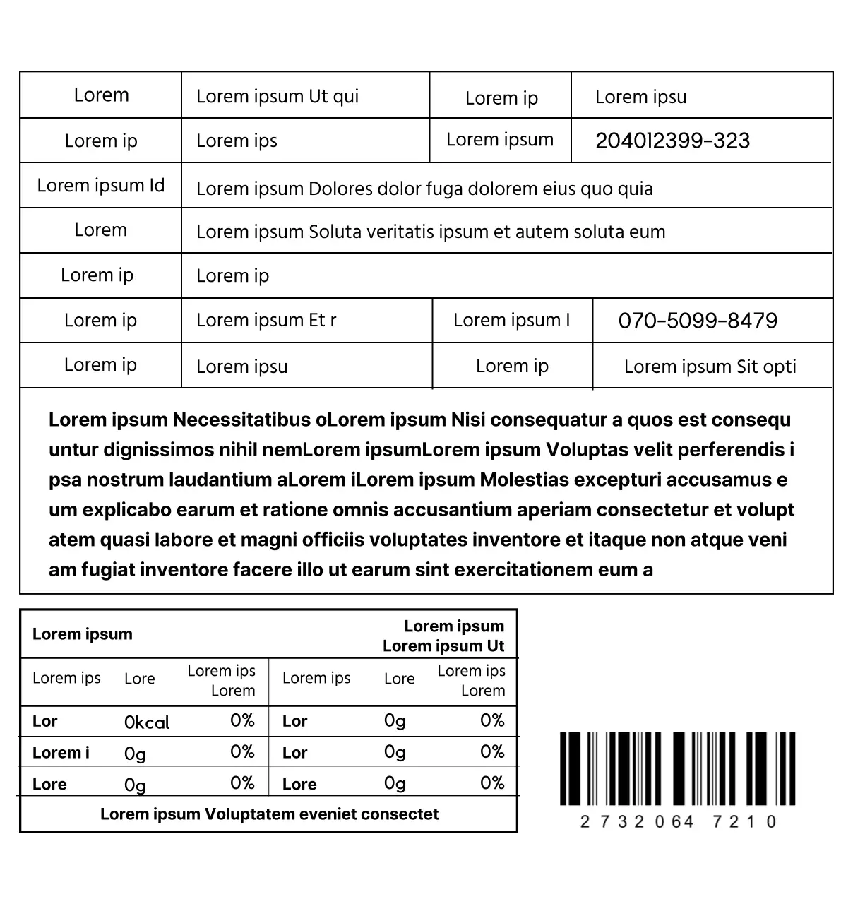 Ilustración de frutos secos en colores primarios