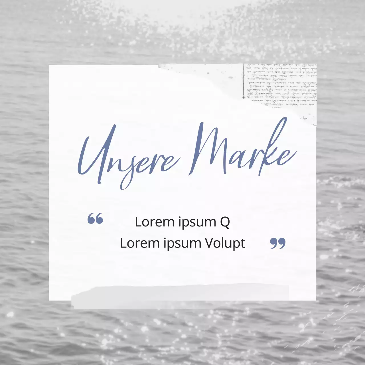 Werbung für eine Marke für schwarz-weiße Vintage-Kleidung