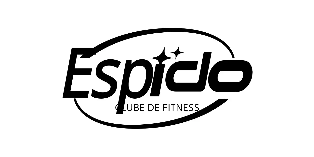 Símbolo geométrico curvo em forma de clube de saúde
