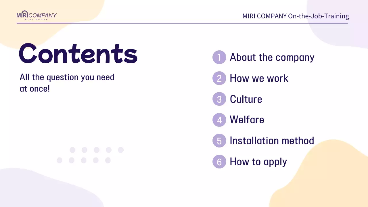 A simple HR training guide in mauve and orange