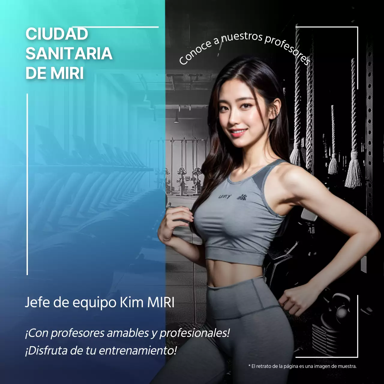Una introducción al moderno entrenador de gimnasio negro y azul