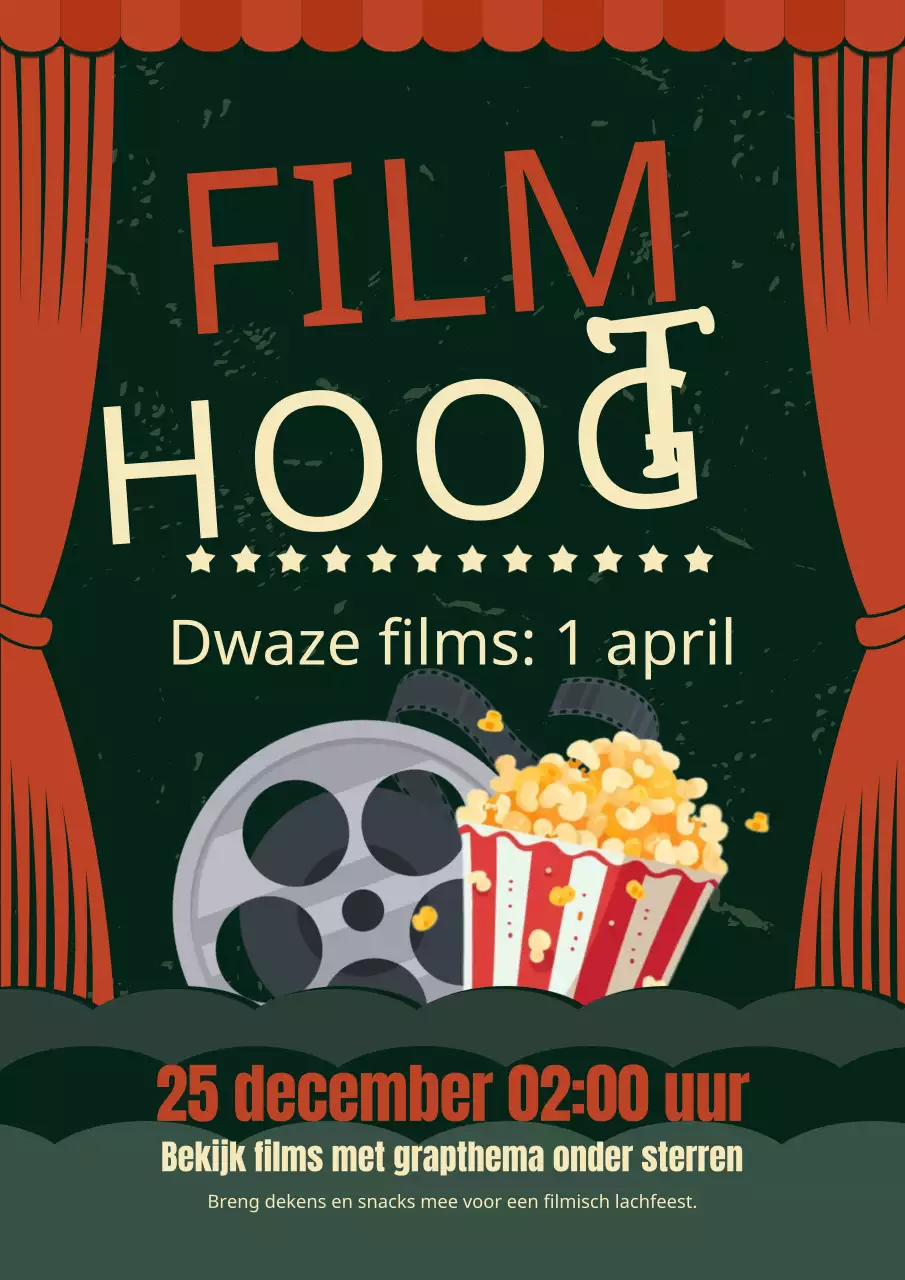 Blauwgroene en rode filmavonden promoten