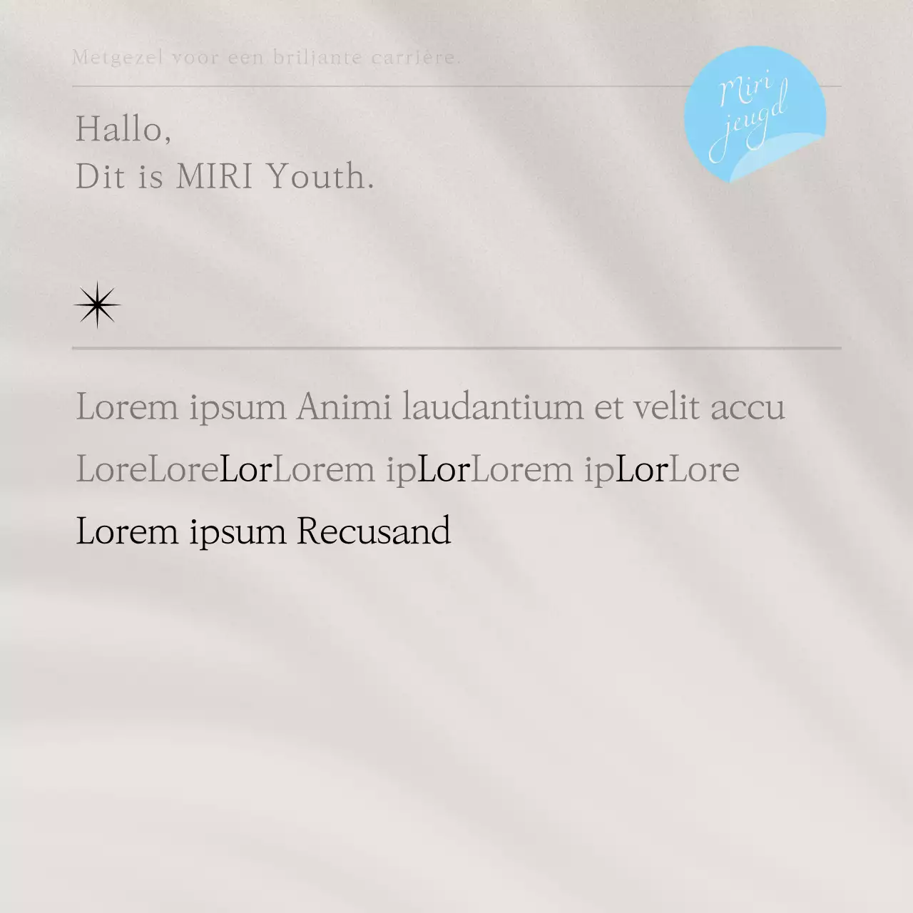 Bevorder moderne werving van gemeenschappen in lichtblauw en grijs