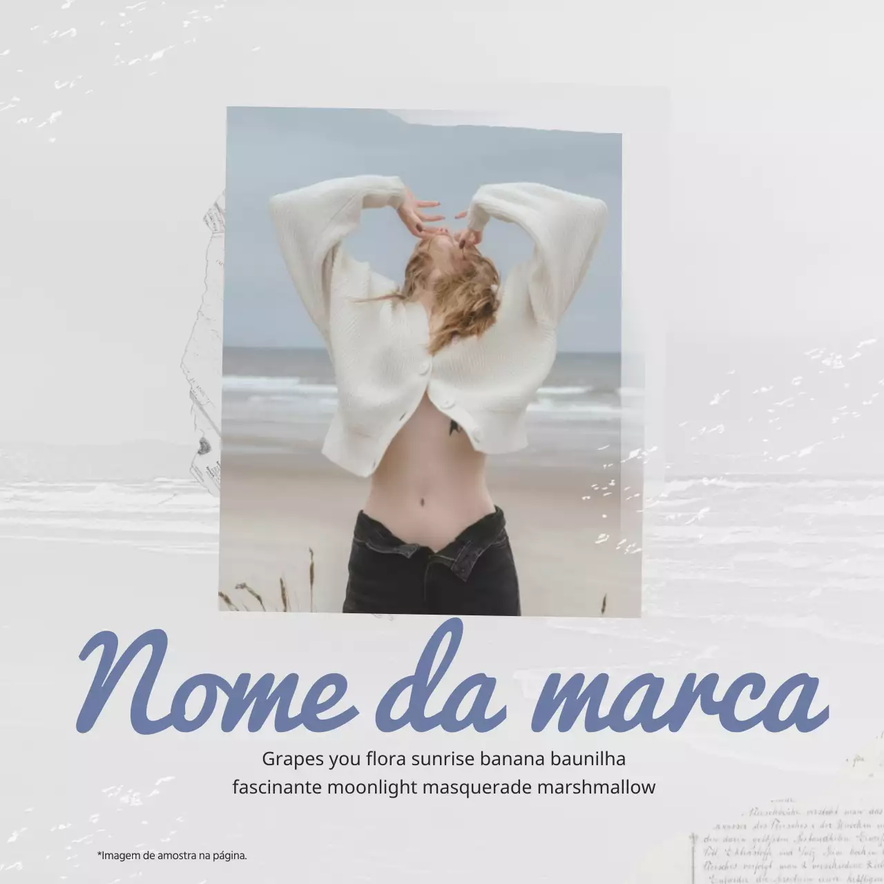 Promover uma marca de vestuário de moda vintage a preto e branco