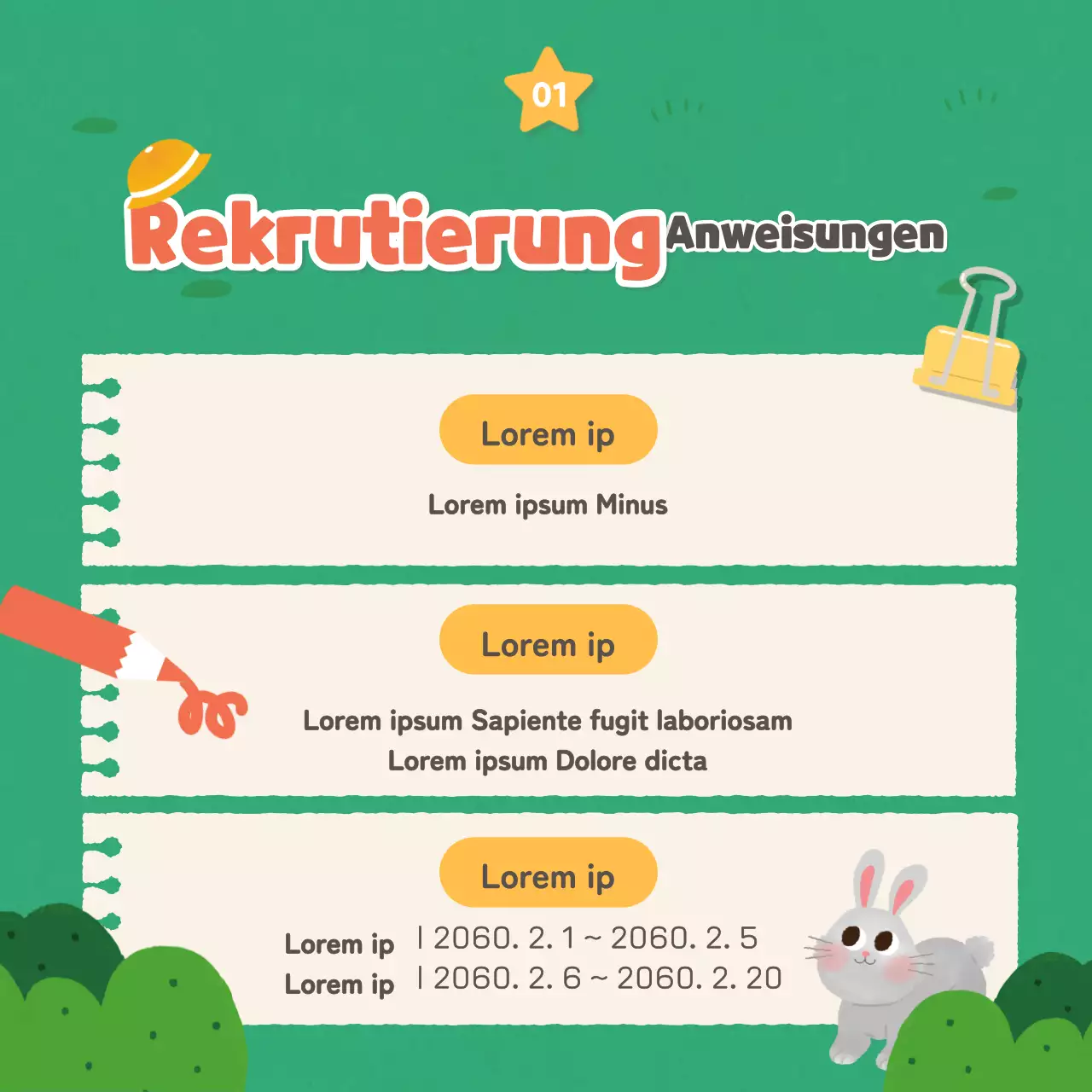 Grüne und gelbe Kindergarten Kleinanzeigen