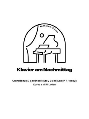 Klavierschule Design mit Klavier Landschaft Symbol