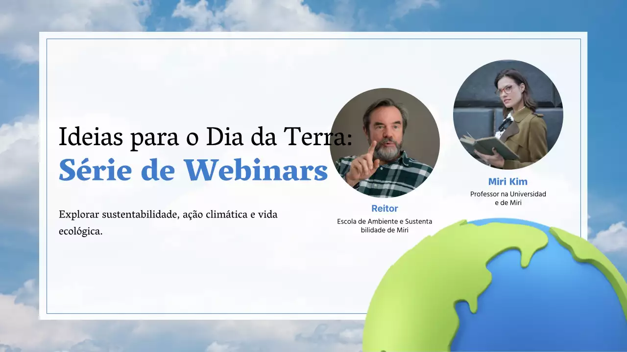 Um recurso simples e azul claro para o Dia da Terra