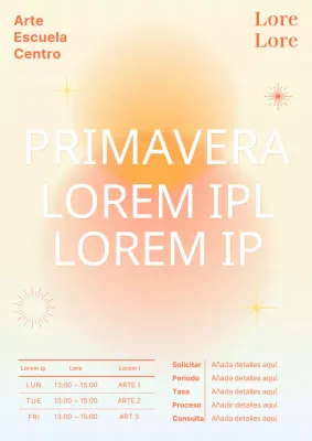 El centro naranja y minimalista promueve la campaña de afiliación de primavera