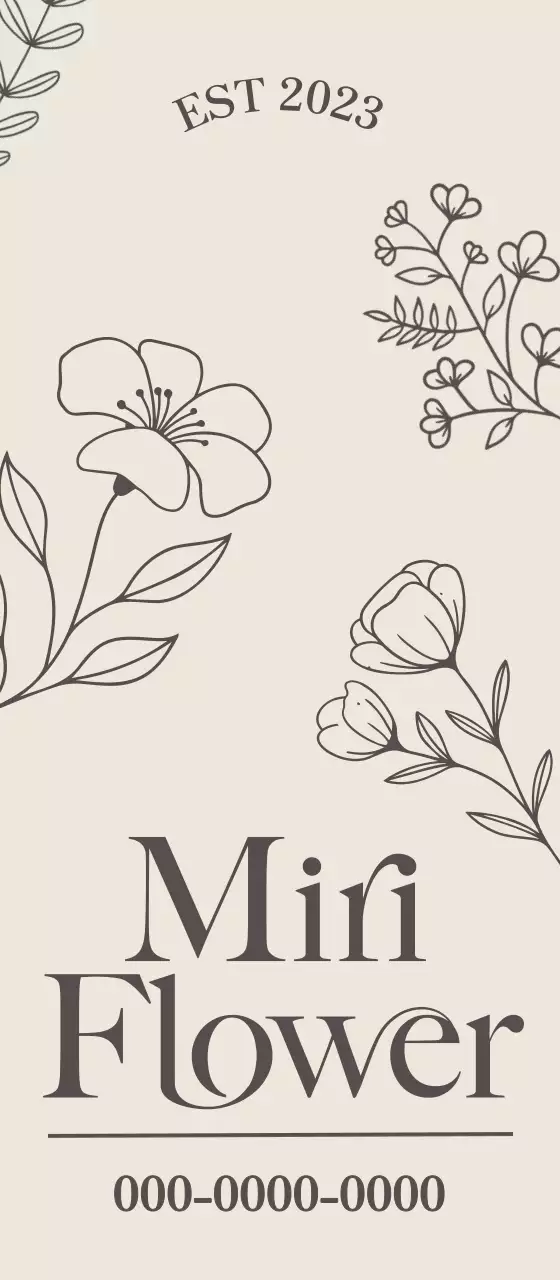 Fiori allineati per un look elegante