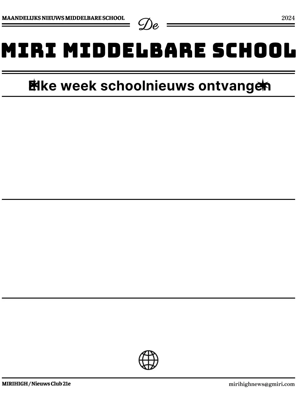 Omslagontwerp in de stijl van krantenpapier