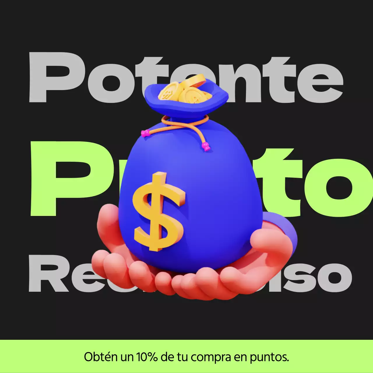 Cyberpunk points payback post en negro y verde lima