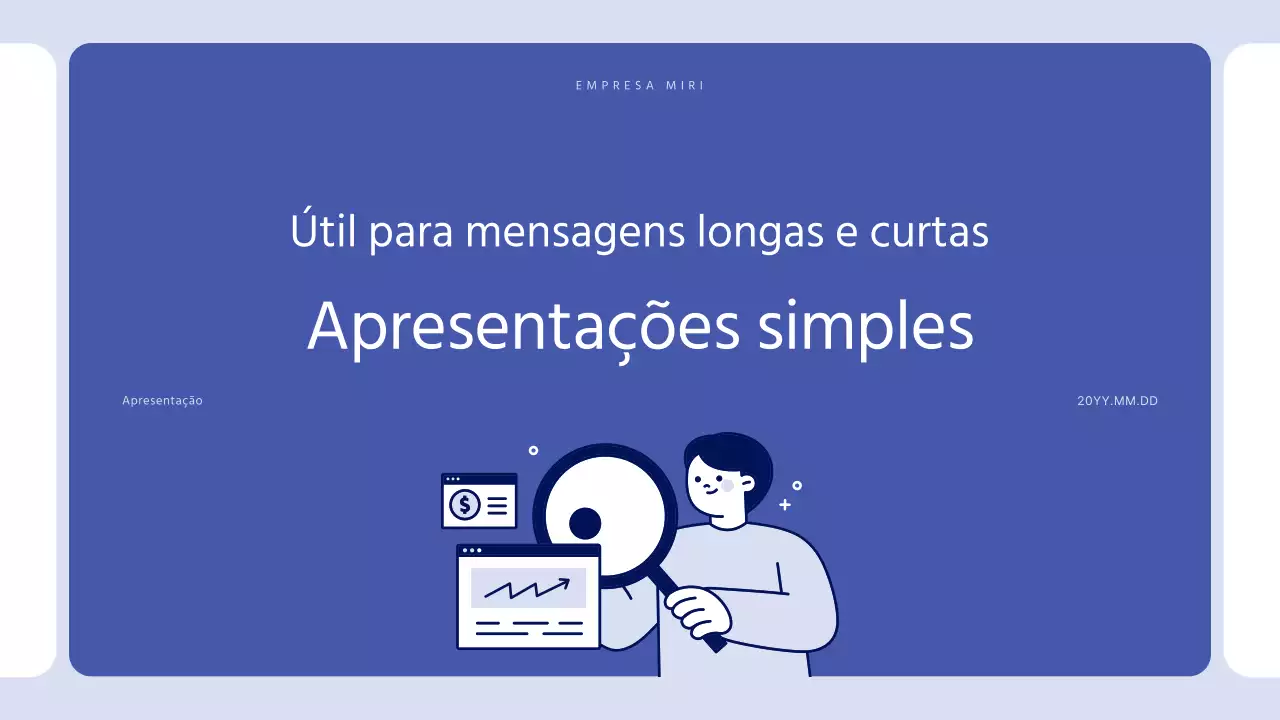 Texto simples a azul para um relatório sobre o qual se pode escrever muito