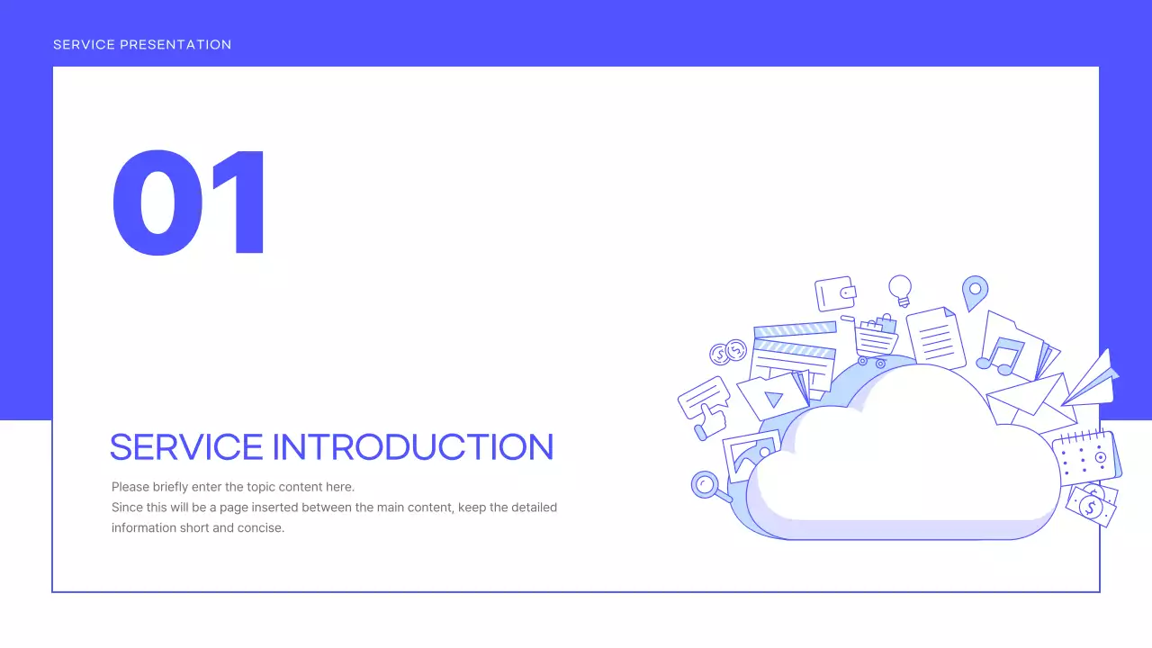 Blue Modern Service Presentation