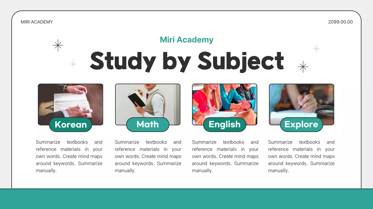 Teal Minimal Course Guide Presentation