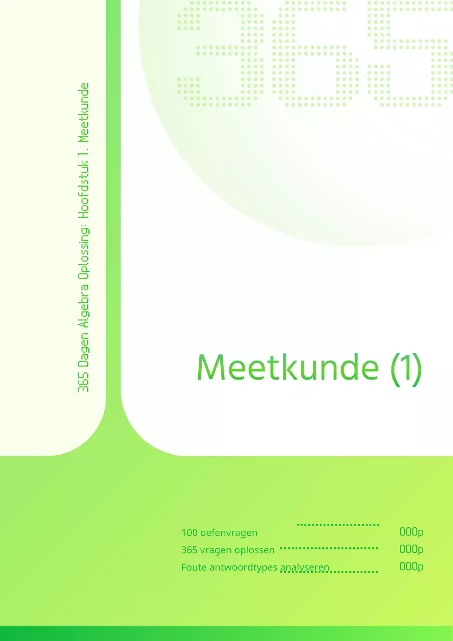 Cyber-geïnspireerd werkboek voor hogere wiskunde in groen en limoengroen