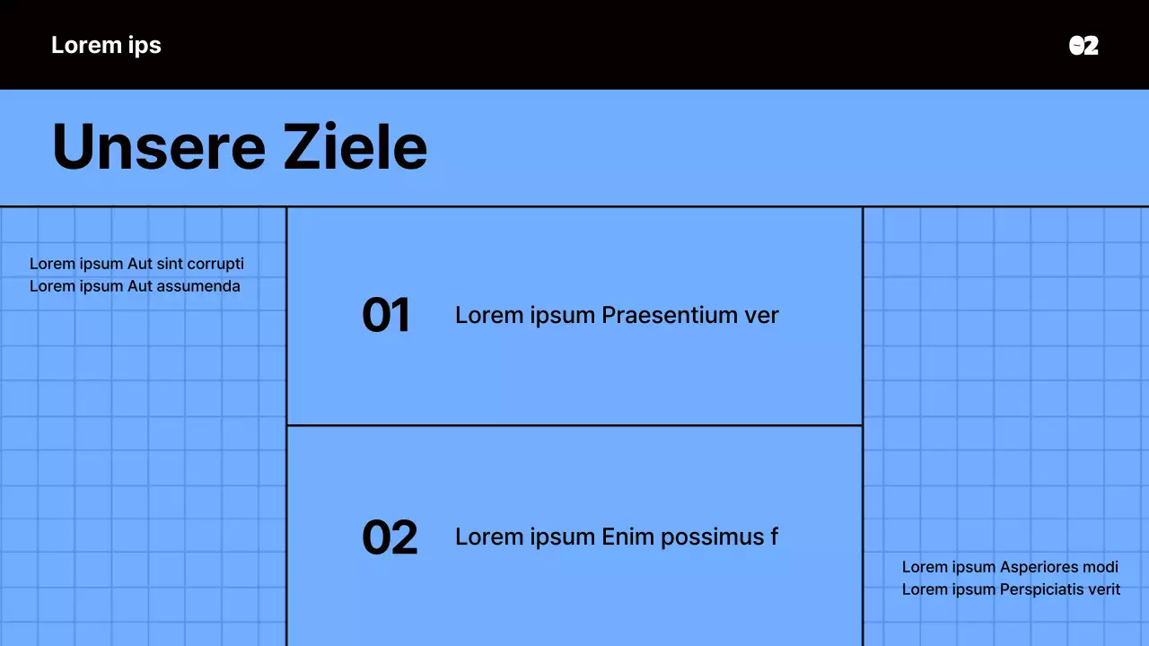 Kitschige Sitzungsunterlagen in Blau