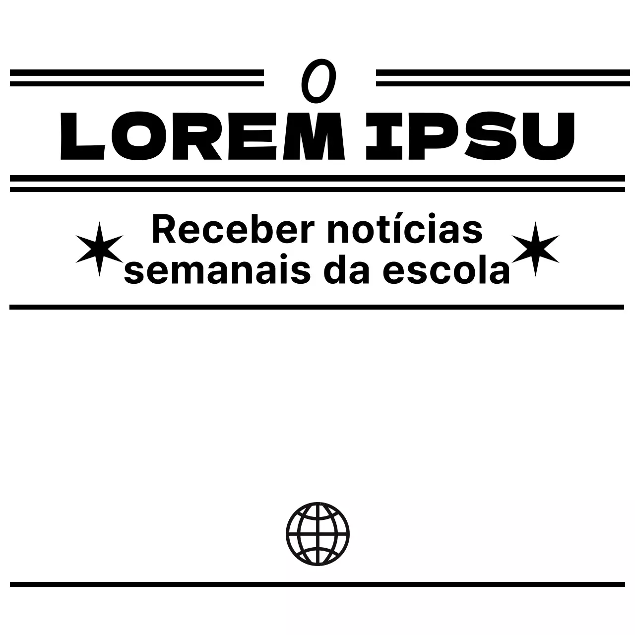 Design de capa no estilo de design de jornal