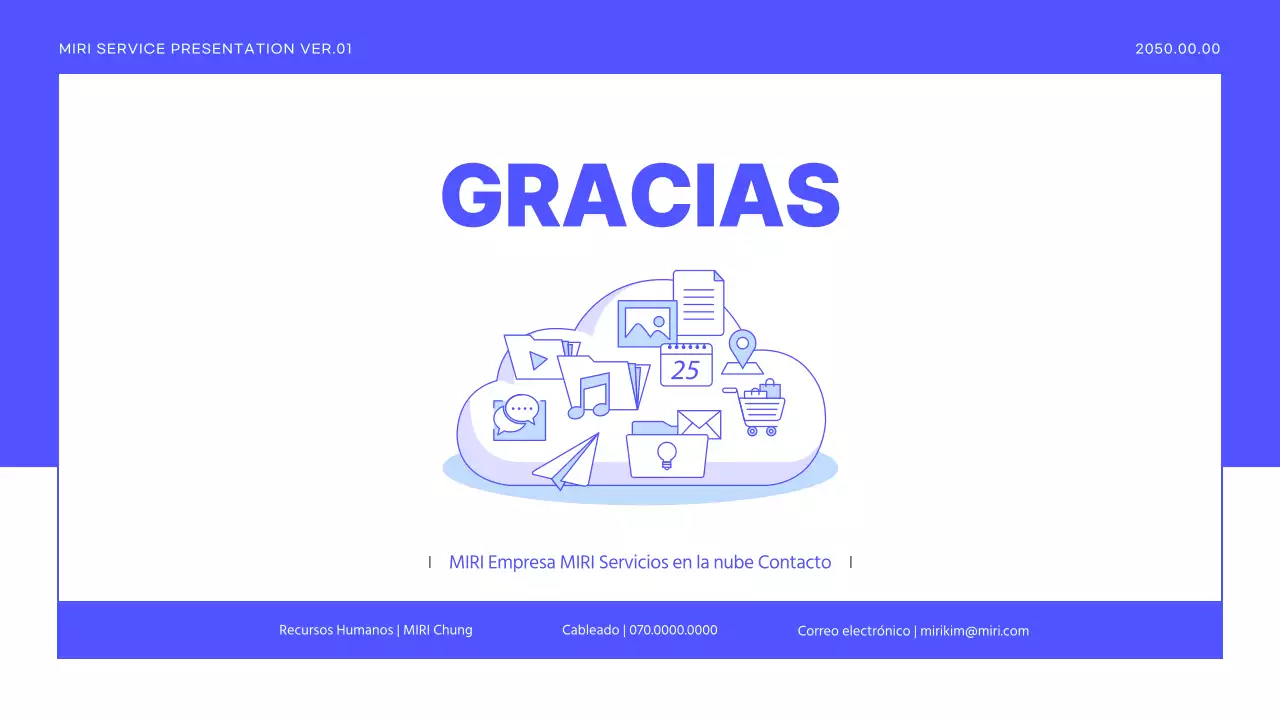 Un sencillo folleto morado de servicios a empresas