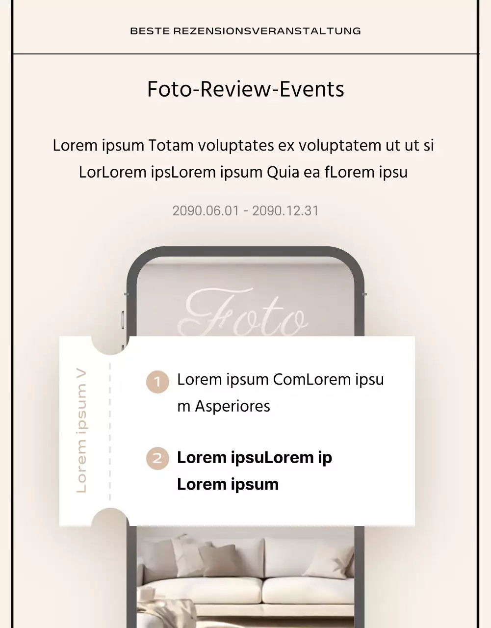 Basic-Style in Schwarz und Beige Markenzeichen des Handels