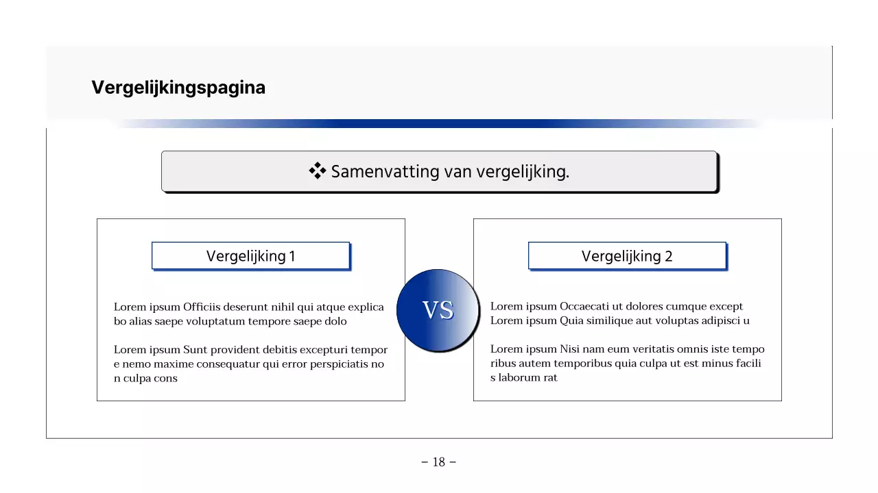 Basis printbaar rapport in marineblauw en grijs