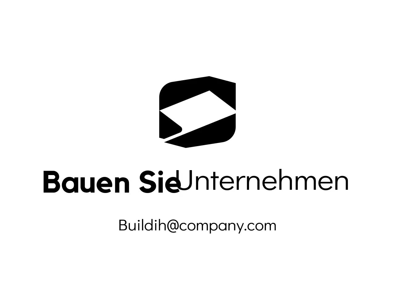 Firmenlogos mit geometrischen Formen