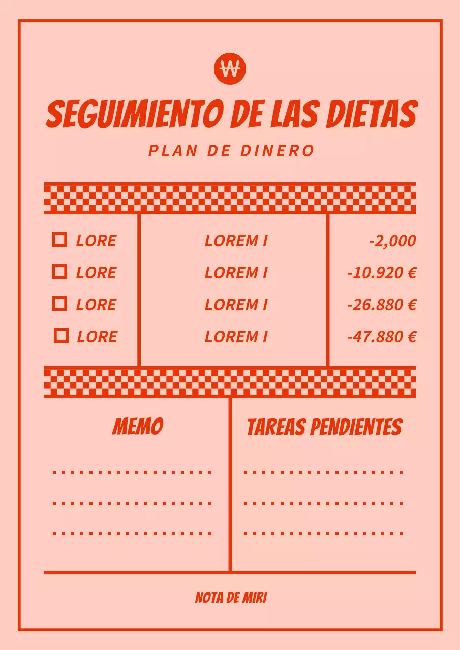 Blocs de notas con calderilla rosa y roja