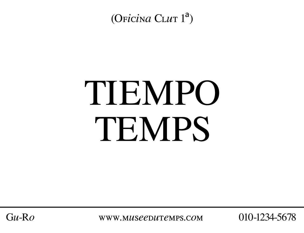 Un aspecto limpio con un tipo de letra magistral